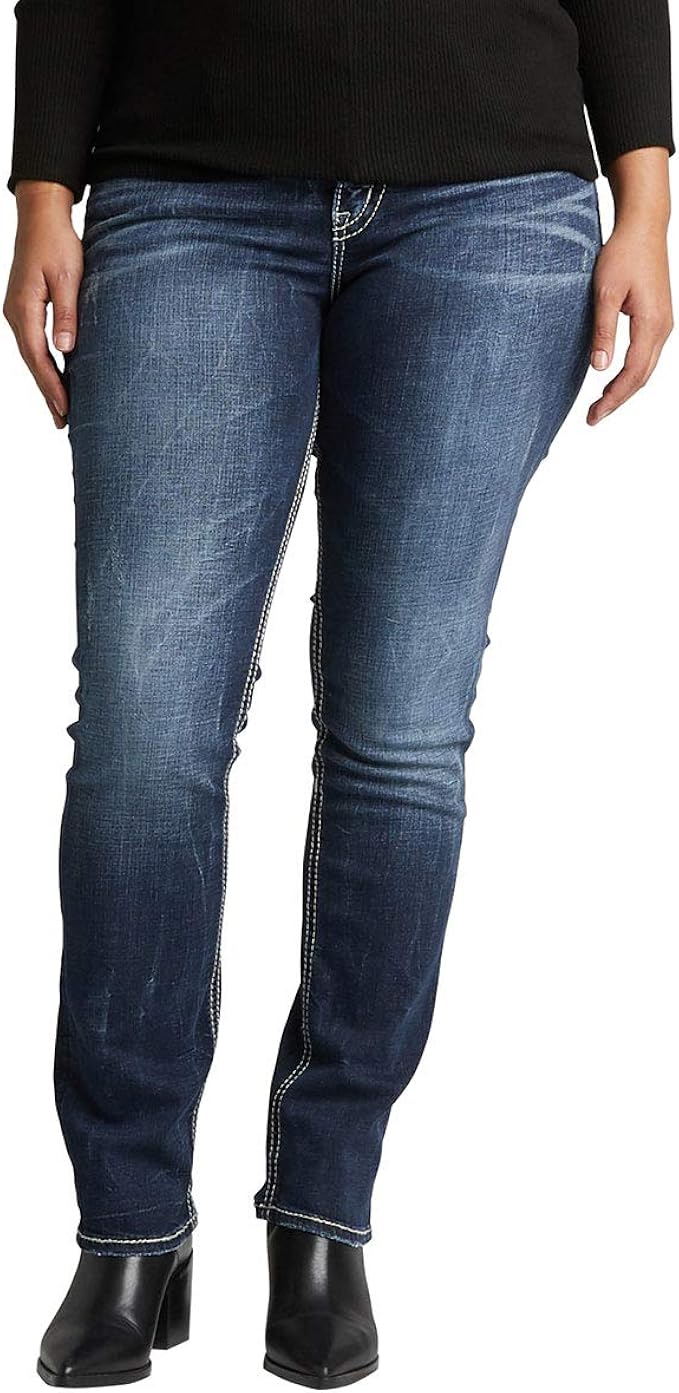 LEE Women’s Instantly Slims Classic Relaxed Fit Monroe Straight Leg Jean