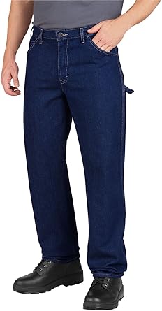 Dickies Men's Industrial Carpenter Jean Rinsed Indigo Blue