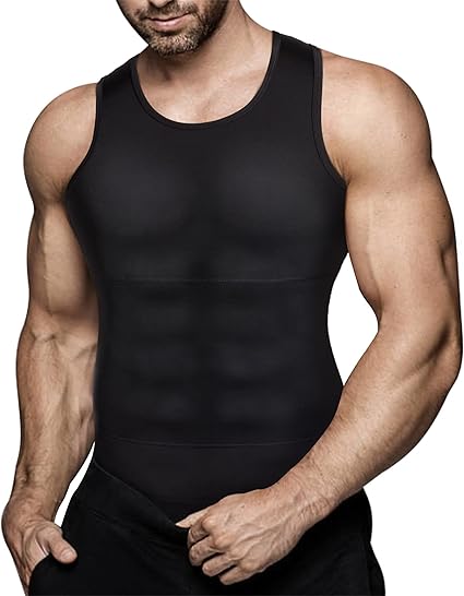 Eleady Men’s Compression Shirt Slimming Body Shaper Vest