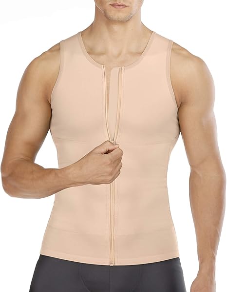 Wonderience Compression Shirts for Men Undershirts Slimming Body Shaper