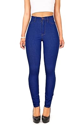 Vibrant Women’s Juniors Classic High Waist Denim Skinny Jeans Vibrant Women’s Juniors Classic High Waist Denim Skinny Jeans