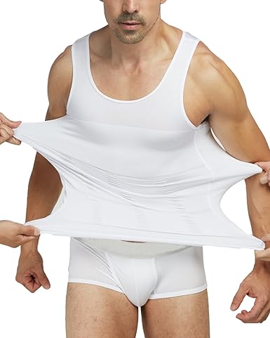 Shaxea Bodywear Men's Slimming Body Shaper Gynecomastia Vest