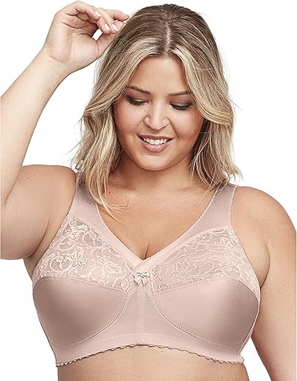 Glamorise Full Figure Plus Size MagicLift Original Support Bra Wirefree