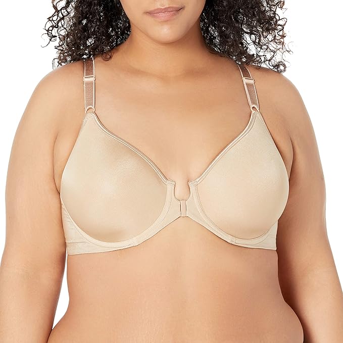  Bali Women's Comfort Revolution Front-Close Shaping Underwire Bra (Best bra for large busts)